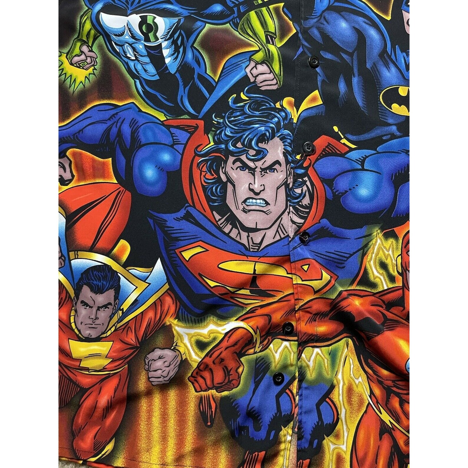 Vintage 90s d.c comics Comic Books Anime All Over Print button | Etsy