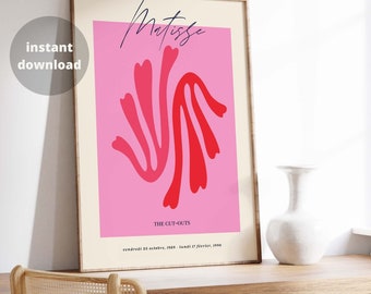 Henri Matisse Printable Wall Art Matisse Exhibition Poster Matisse Cut Outs Colorful Modern Abstract Wall Art Instant Download Printable Art