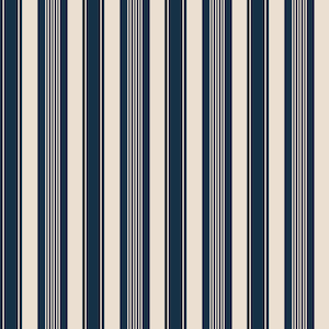 Laken Stripe - Classic Blue, carta da parati rimovibile a righe tradizionali, carta da parati a righe blu navy, carta da parati staccabile e attaccabile con motivo a righe rialzate