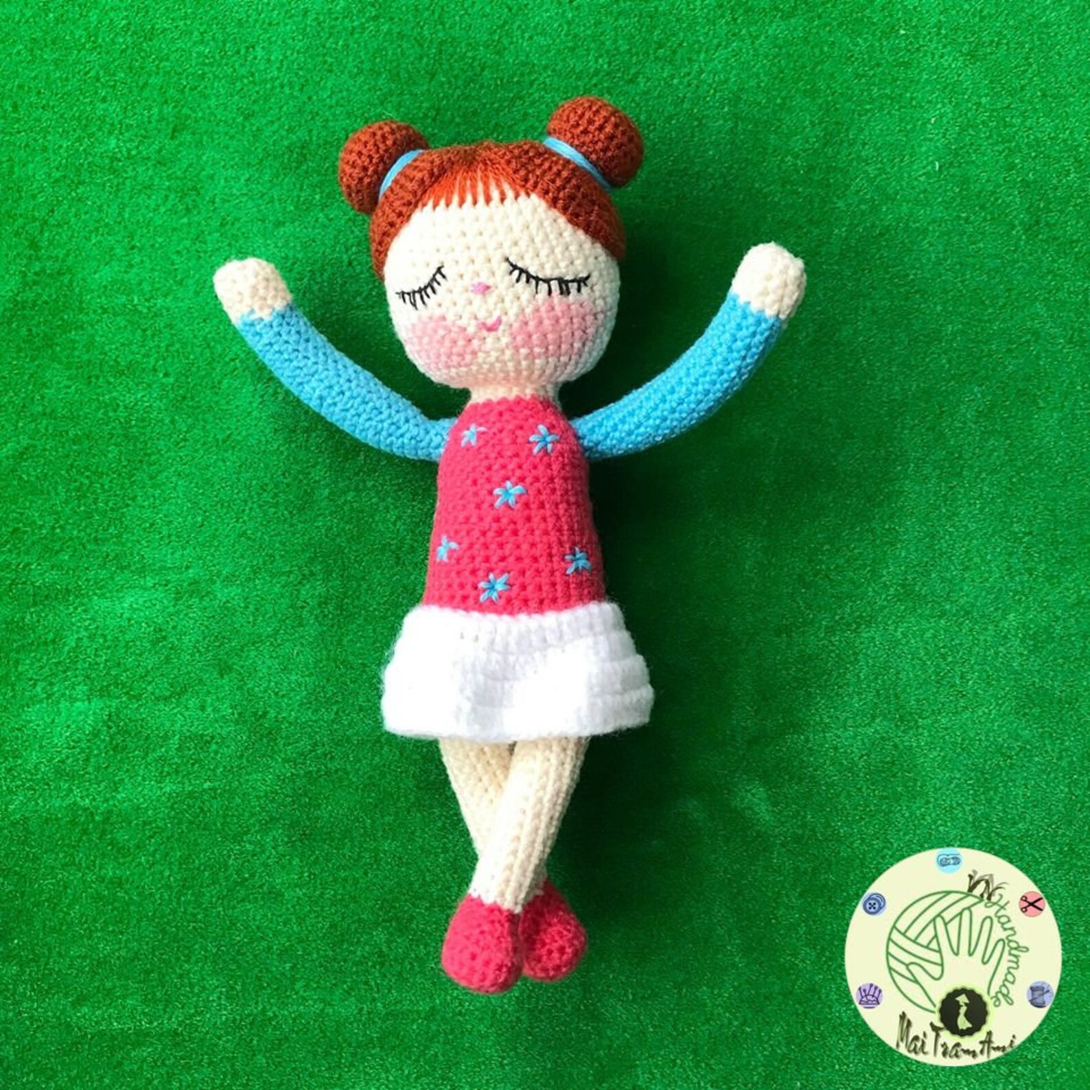 Sleeping baby doll crochet pattern sleeping doll crochet Etsy