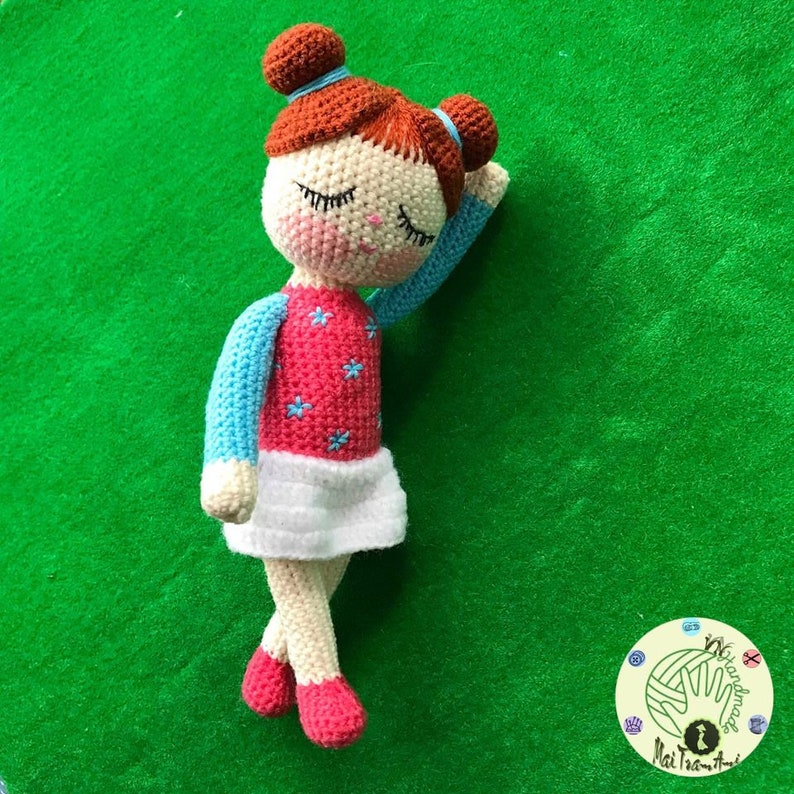 Sleeping baby doll crochet pattern sleeping doll crochet Etsy