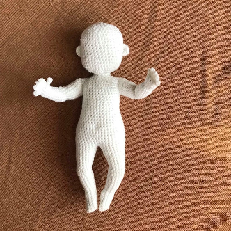 Newborn Doll Body Crochet Pattern No Sew, Baby Doll Body Pattern