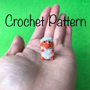 tiny sheep crochet pattern, mini sheep crochet, tiny amigurumi pattern, micro crochet pattern, micro toy crochet, dollhouse, tiny pattern