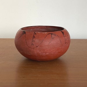 Vintage Maricopa Redware Bowl
