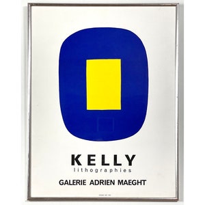 Original 1965 Ellsworth Kelly “Lithographies” Exposition Poster (Framed)