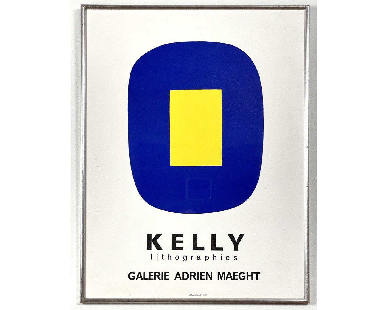 Vintage 1965 Ellsworth Kelly Abstract Exhibition Poster Vintage 1965 Ellsworth Kelly Abstract Exhibition Poster