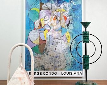 George Condo Louisiana Exhibition Print , Framed