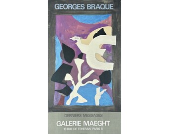 Litografía original de la exposición «Mensajes de los negacionistas» de Georges Braques
