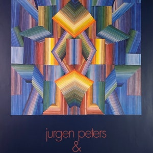 Vintage Jurgen Peters (German, b. 1936) & Editions Limited Lithograph Poster (1980)