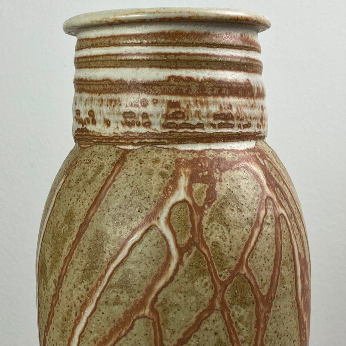 1960s Signed Studio Art Pottery Vase Etsy