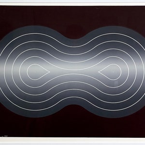 Mircea Milcovitch (Romanian, b. 1941) - “Meditation op. 241” Silkscreen, #8/25, Signed (ca. 1970, Framed)/Op Art
