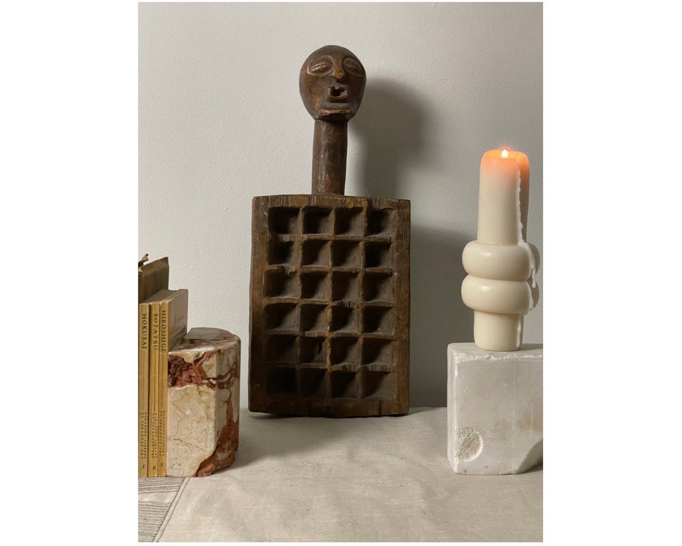 アフリカ プリミティブアート 首長族 木彫りのオブジェ