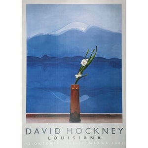 Vintage David Hockney Danish 2001 Exhibition Poster