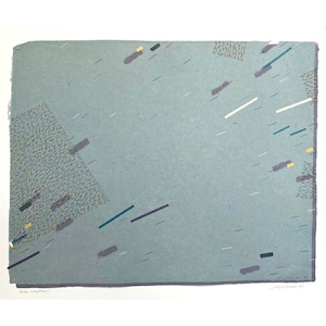 Jody Williams - “Three (Rhythms)” (1987, Collage, Colored Pencil on Handmade Paper)/Memphis Style