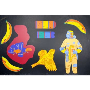 John Randolph Carter - Come fare la cera nera o la prevenzione degli incidenti Serigraph (1971, #17/100)