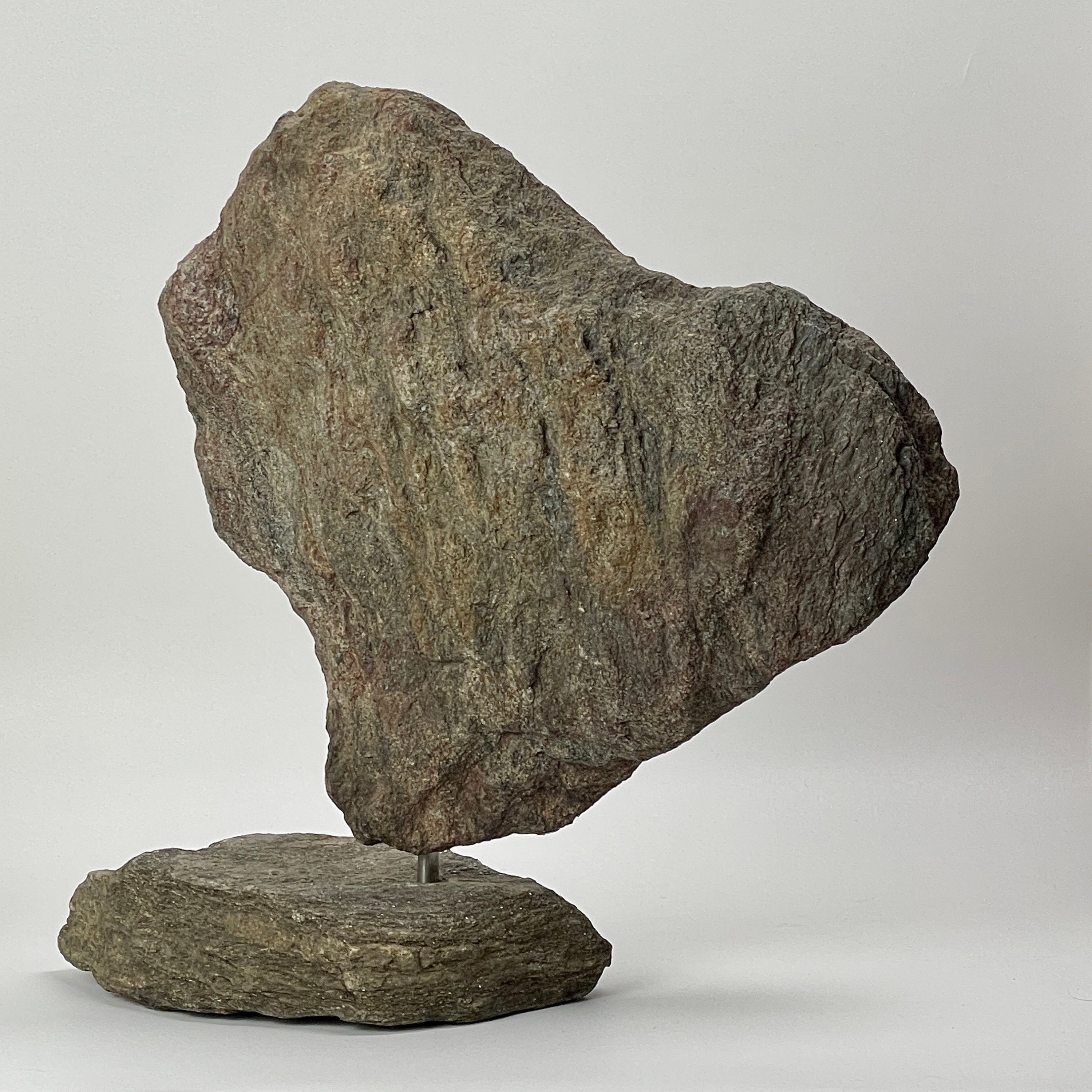 Brutalist Cantilevered Floating Rock Sculpture (ca. 1960)