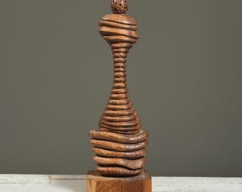 Vintage Outsider Hand Carved Biomorphic Sculpture