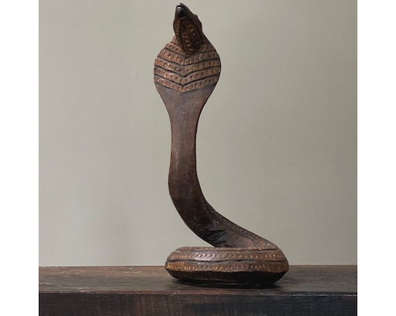 ヴィンテージフォークアート 手彫り木製コブラ - Etsy 日本