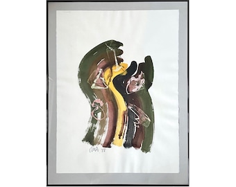 Russ Armstrong - Postmodernist Watercolor (Homage to Claes Oldenburg), Signed