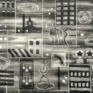 Richard Hood (1910-1995) - Vintage Abstract Modernist Lithograph, Signed (c. 1951)/Klee/WPA Artist