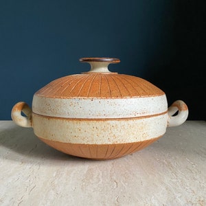 MCM Signed Natale Ceramic Casserole Dish with Lid