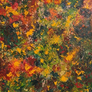 Untitled Abstract Expressionist Impasto Oil Painting, Signed