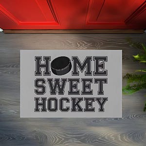 Home Sweet Hockey Doormat: Sports-Themed Welcome Mat