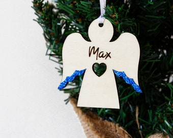 Angel Christmas bauble | Memory bauble