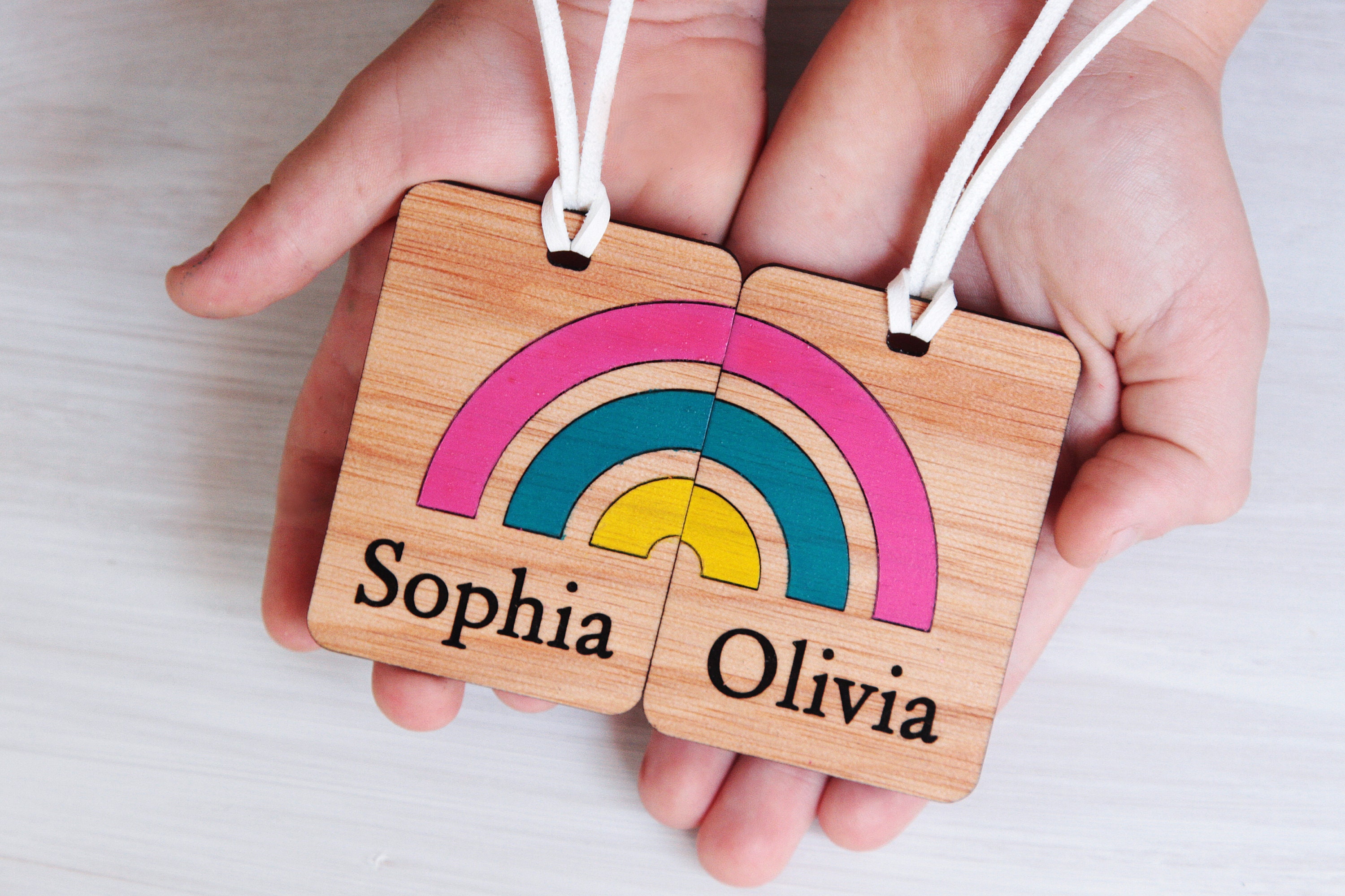 Best Friend Bag Tag Rainbow Friend Bag Tag Etsy Australia