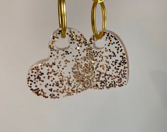 Porte clé coeur paillette/accessoire de sac/cadeau/bijoux de sac/porte clé gri gri/