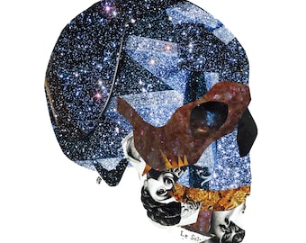 Celestial Skull Collage