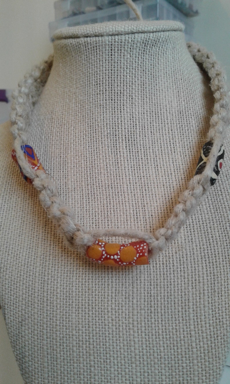 Thick African Beads necklace