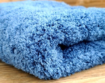 NAVY Black Sheep Microfiber Shaving Towel  with Silver Detachable Logo Tag
