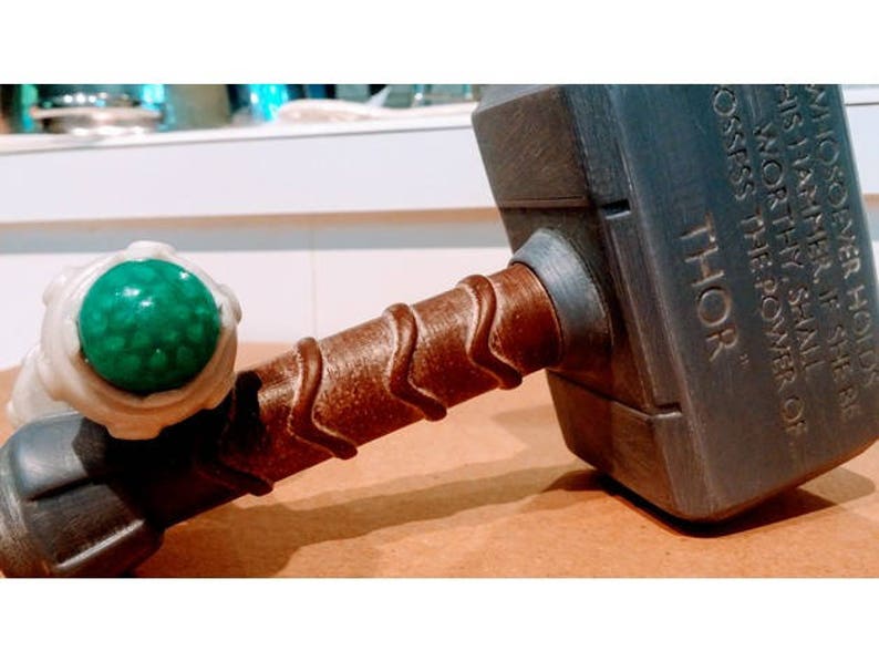 Thor Hammer Baby Rattle Cosplay Birthday Gift Nursery Decor Baby Toys Gifts for Baby Avengers Office Decor Mjolnir image 7