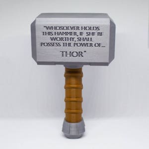 Thor Hammer Baby Rattle Cosplay Birthday Gift Nursery Decor Baby Toys Gifts for Baby Avengers Office Decor Mjolnir image 2
