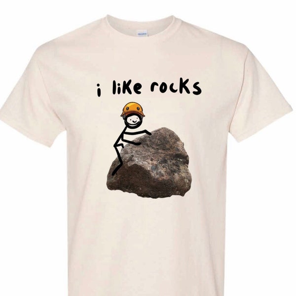 i like rocks tshirt