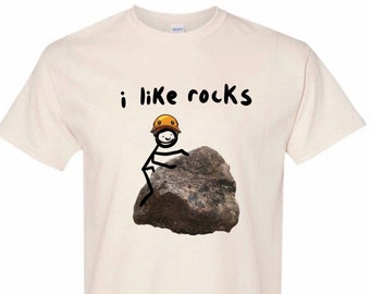 i like rocks tshirt