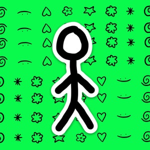 Stick Man Aufkleber