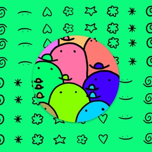 stylischer Hutkrieger Kreis Sticker