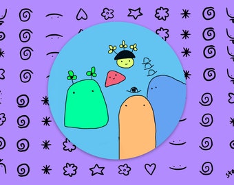 friends circle sticker