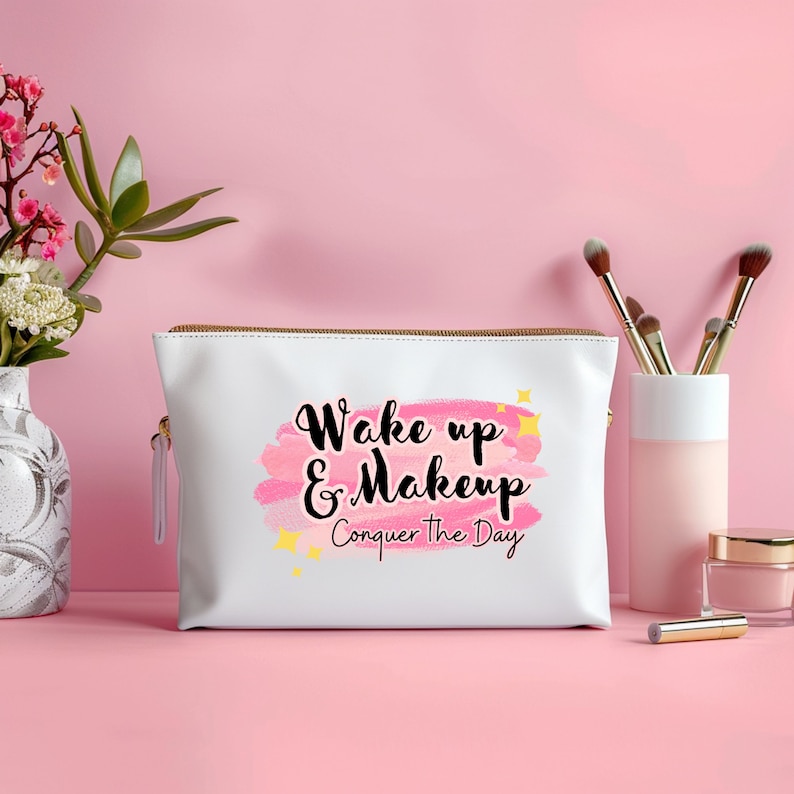 Pink Makeup Bag SVG PNG Beauty Quotes Bundle: Digital Download and Use for Stickers, Cricut and Diy Projects image 6