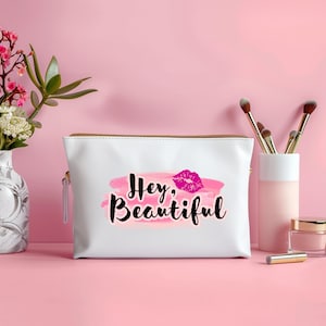 Pink Makeup Bag SVG PNG Beauty Quotes Bundle: Digital Download and Use for Stickers, Cricut and Diy Projects image 3