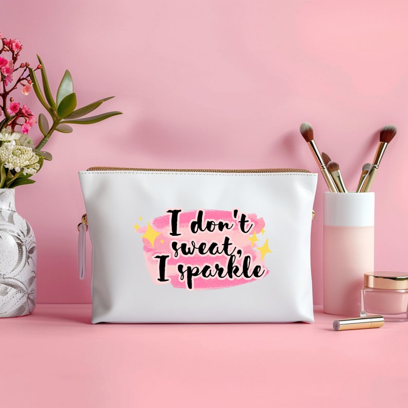 Pink Makeup Bag SVG PNG Beauty Quotes Bundle: Digital Download and Use for Stickers, Cricut and Diy Projects image 5
