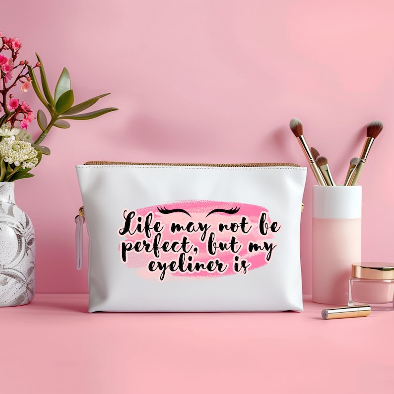 Pink Makeup Bag SVG PNG Beauty Quotes Bundle: Digital Download and Use for Stickers, Cricut and Diy Projects image 8