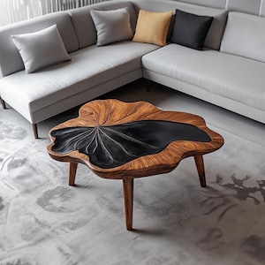 Modern coffee table live edge Farmhouse tamarind wood coffee table farmhouse table reclaimed wood table living room table home decor