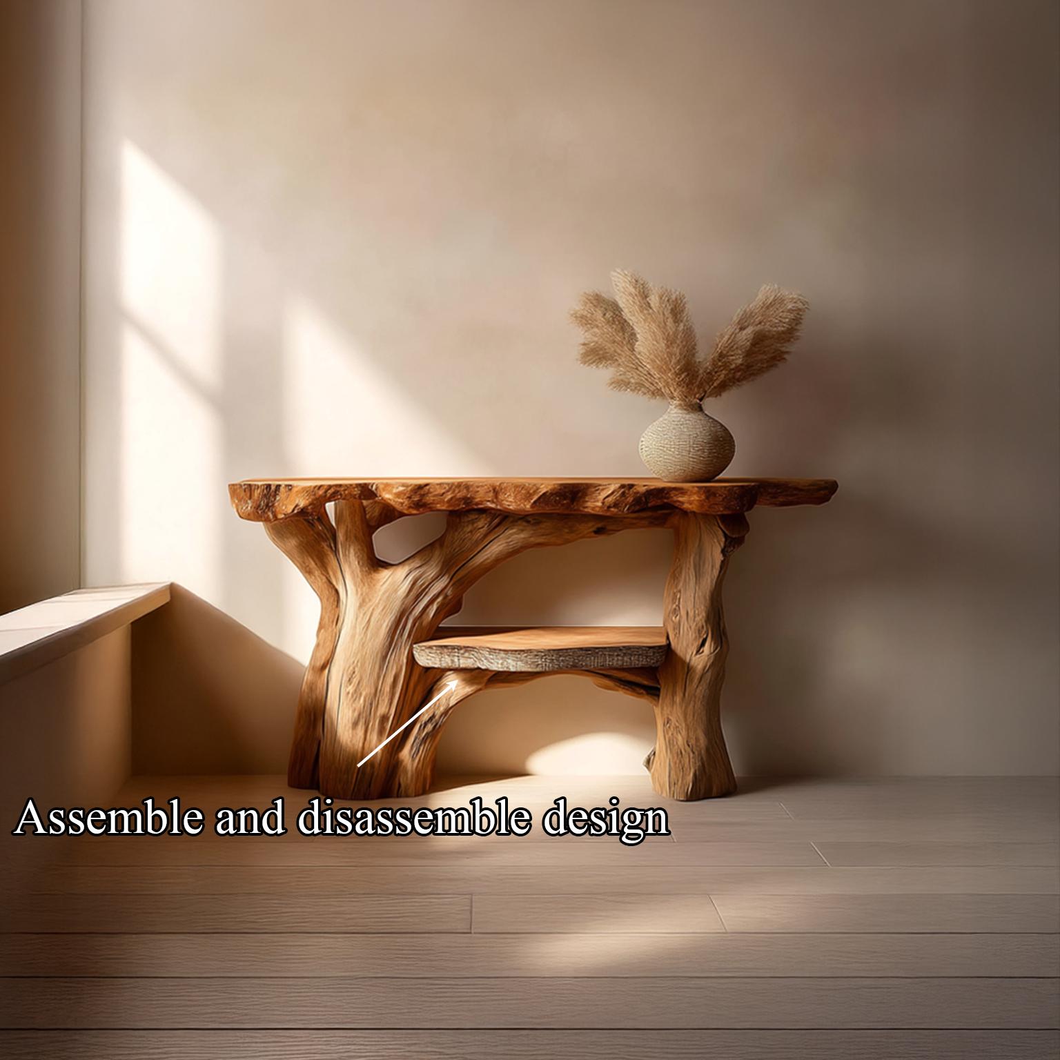 Handmade Solid Wood Console Table: Rustic Entryway Decor - Etsy