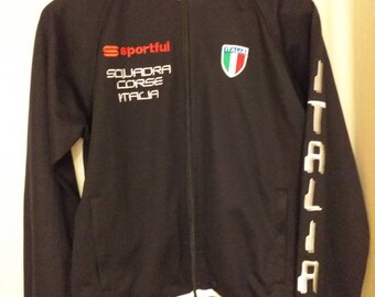 90s Color Block Sport Tshirt Men Cycling Top SPORTFUL Zip Up Rave Tshirt Large