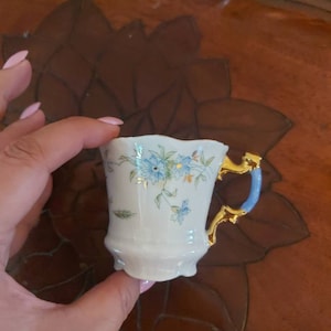 ANTIQUE CARL TIELSCH Germany porcelain cup, 1875-1909