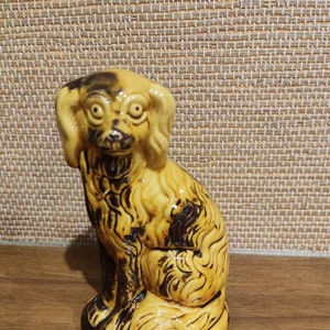 Vintage keramic figure dog , 13 cm