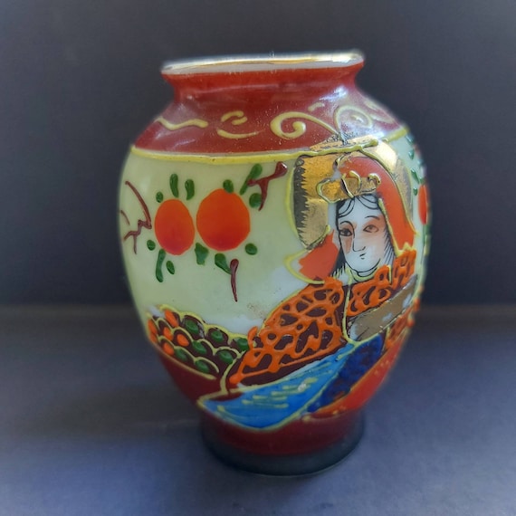 Miniature JAPAN Hand Painted Vase Made in Japan Size 6 Cm Etsy